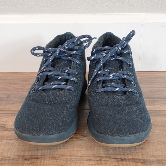 Allbirds Forest Green Wool Runner-Up Mizzle Hightop Sneakers Lightweight Size 7 - Picture 2 of 8